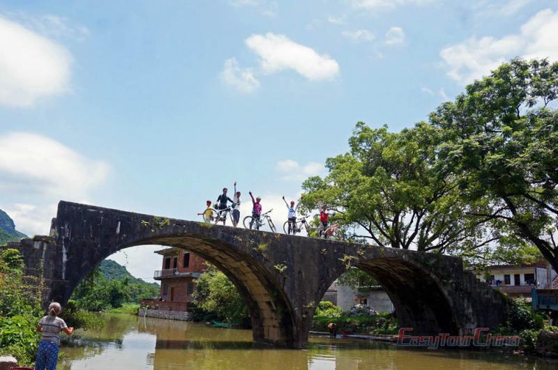 Biking Travel at Guilin Daxu Ancient Town
