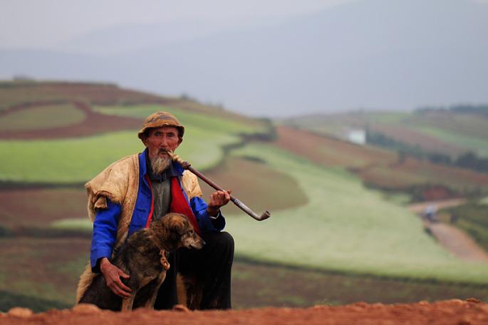 Dongchuan Red Land with Minority People