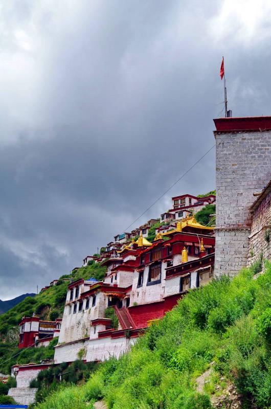 Drigung Monastery on a Sheer Cliff Face