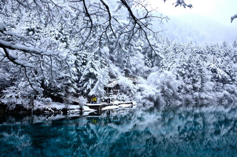 Jiuzhaigou Valley in Winter