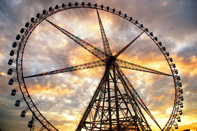Shanghai Ferris Wheel at Shanghai Jinjiang Amusement Park