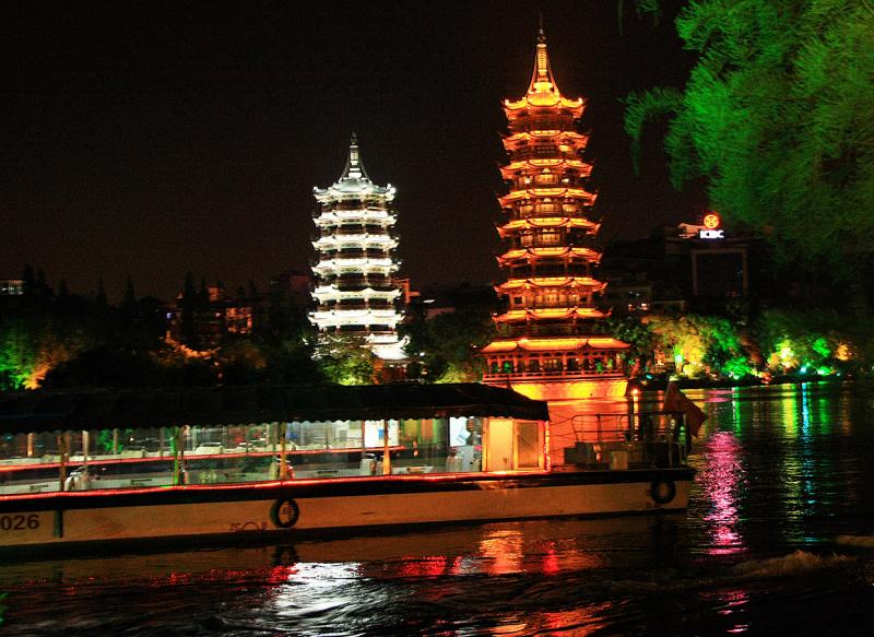 Guilin Four Lakes night cruise